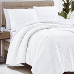 Compass Full/Queen Size 3-Piece Reversible Comforter Set - White