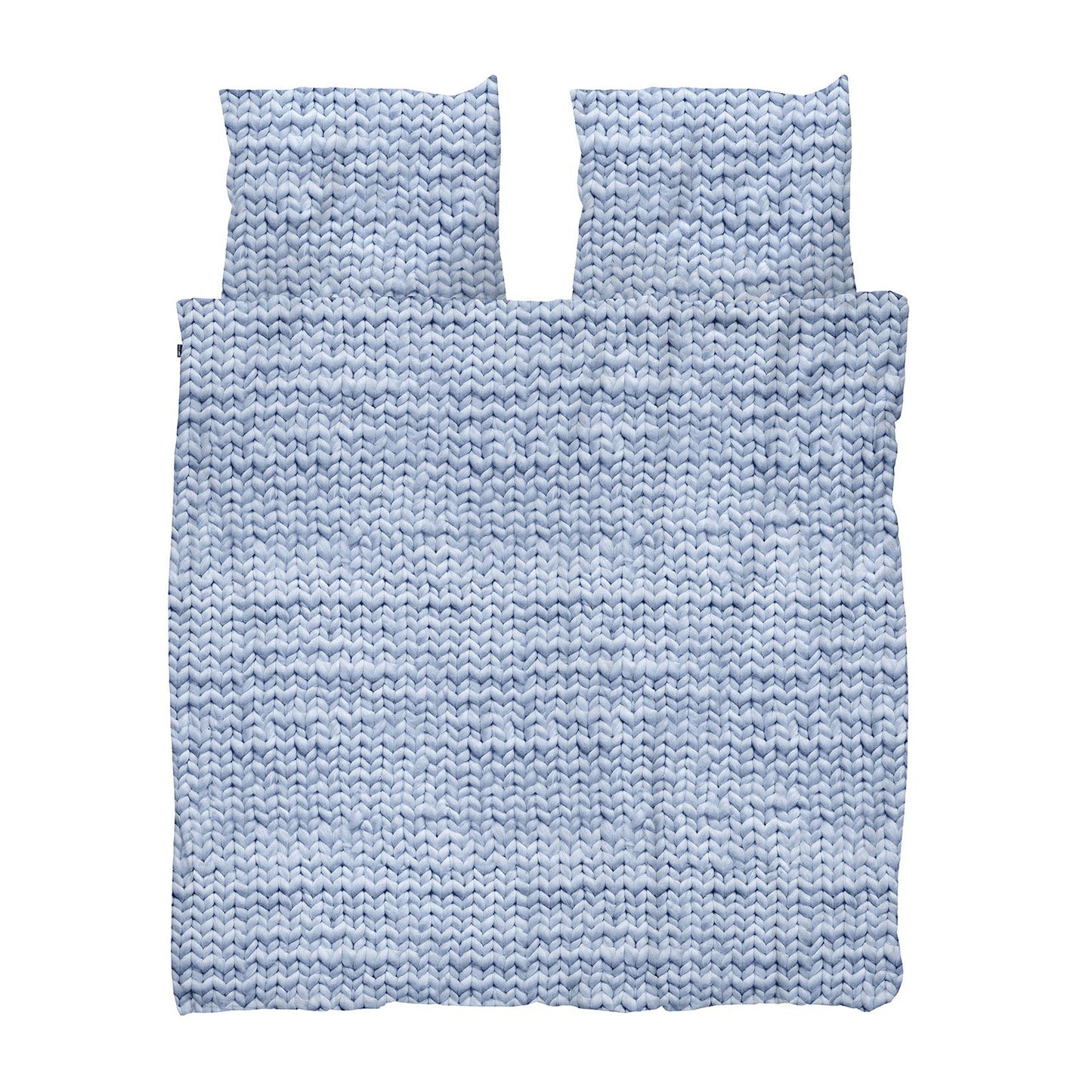 Juego de funda nórdica de hilo de 3 piezas tamaño king Snurk - Azul
