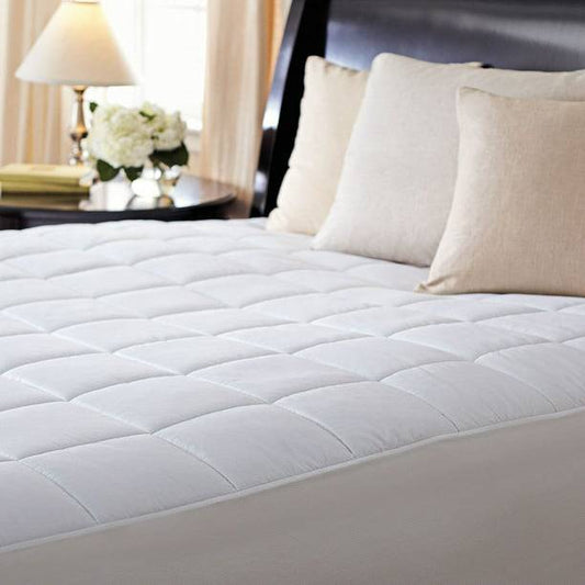 Slumber Rest Premium Quilted Heated Electric Mattress Pad, King - White