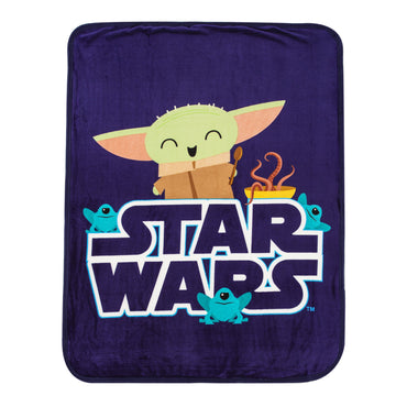 Manta Sherpa con tacto de seda de Star Wars The Mandalorian Snack is the Way