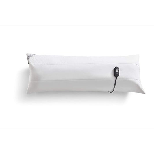 Sunbeam 2127865 54" Heated Body Pillow with Temperature Controller - White