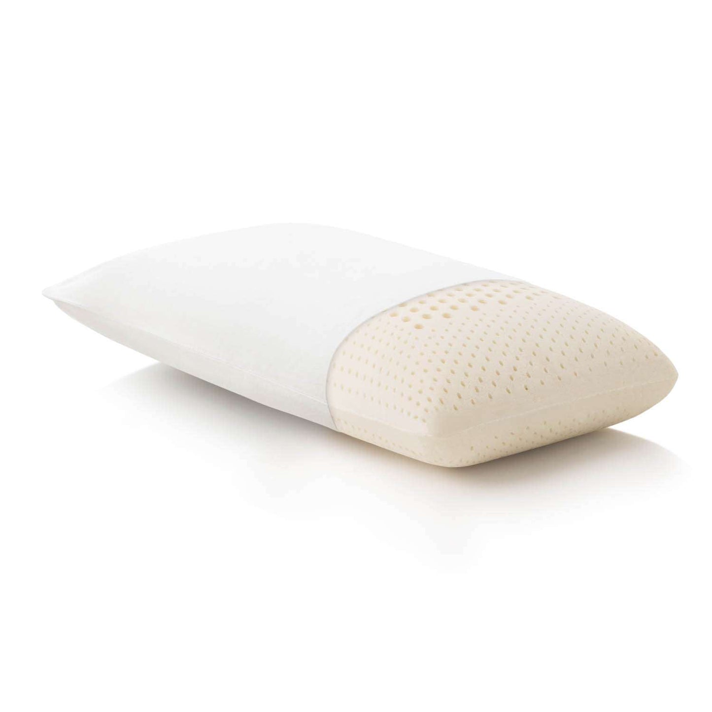 Malouf Zoned Talalay Latex Queen Size Firm Pillow - White