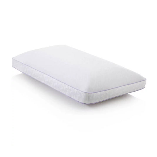 Almohada de espuma viscoelástica tamaño queen con aceite de lavanda ActiveDough de Malouf, color blanco