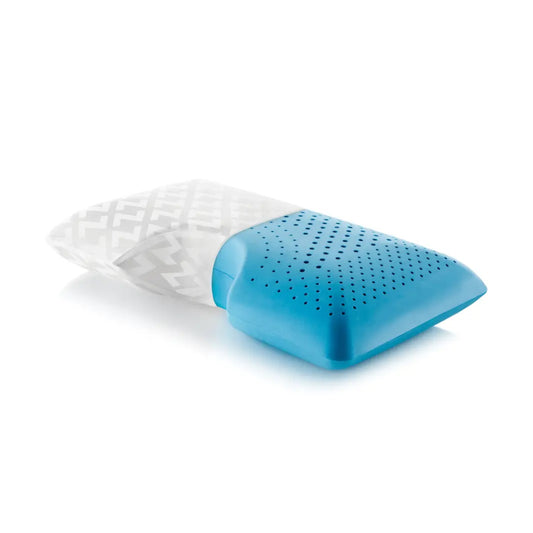 Malouf Shoulder Zoned Gel ActiveDough Queen Size Memory Foam Pillow - White