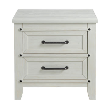 Elison 25" Nightstand with 2 Drawers by Soho Baby - White