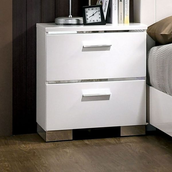 Carlie 26" Nightstand with 2 Drawers by Furniture of America