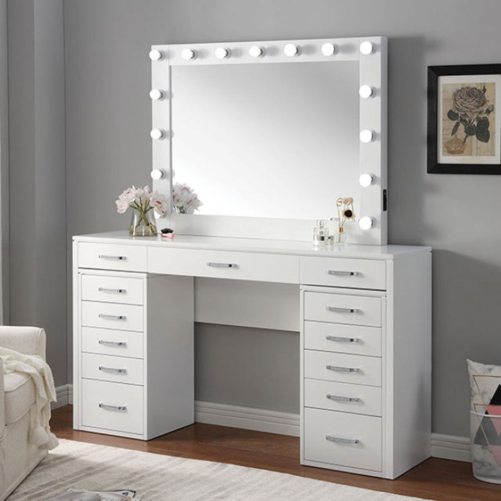 Espejo de 3 mm con 15 bombillas de Furniture of America