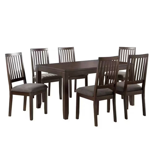 Yorktown Rectangle Dining Table with 6 Chairs by Steve Silver Company - Espresso