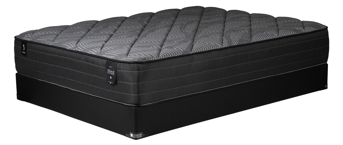 Comfort Bedding IBed Firm Tight Top Twin Size Thermio Cool Gel Mattress - Black