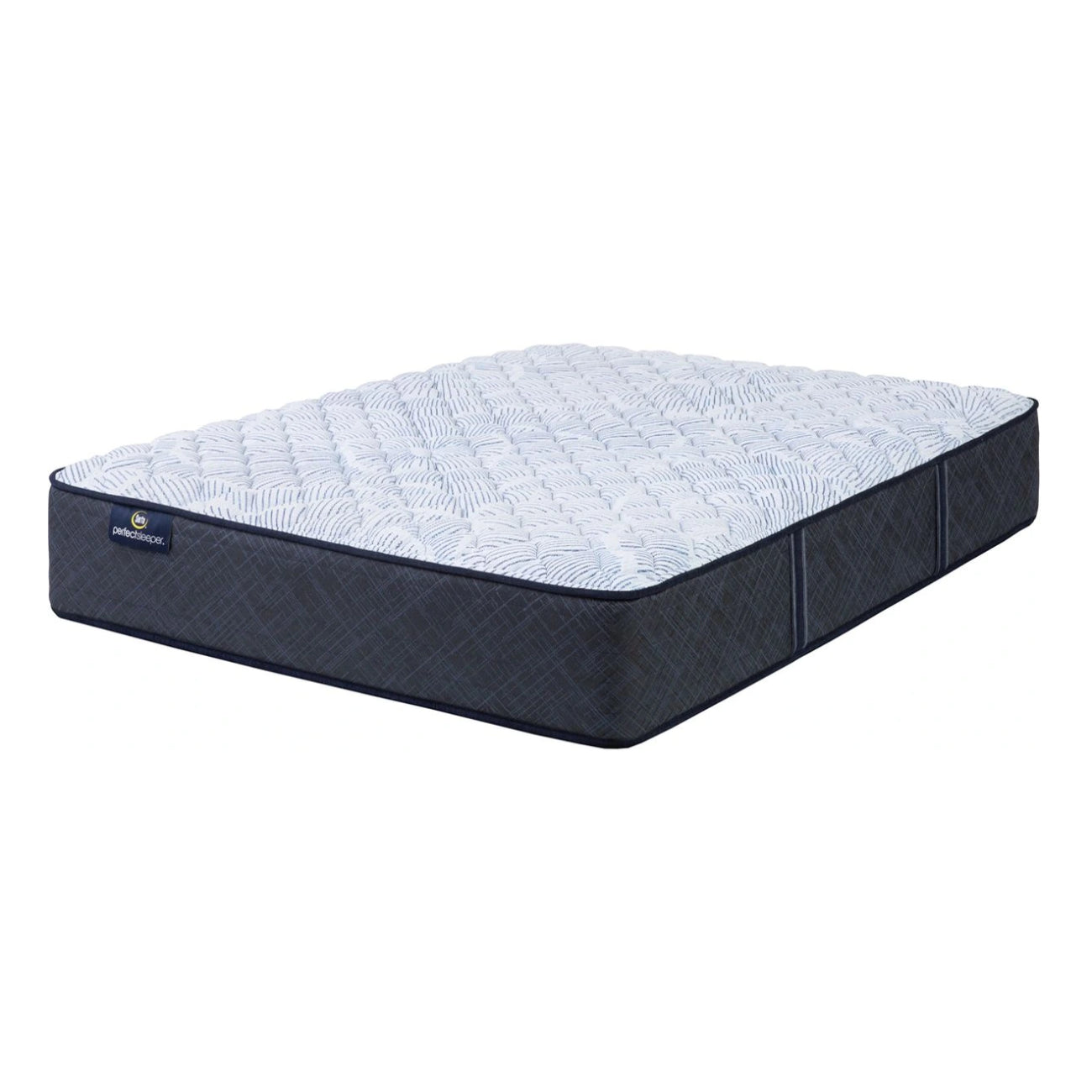 Colchón firme Serta Perfect Sleeper Lagoon Nights Queen, azul/blanco