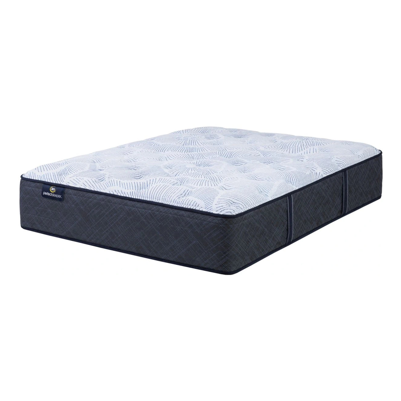 Serta Perfect Sleeper Lagoon Nights Plush Queen Mattress, Blue/White