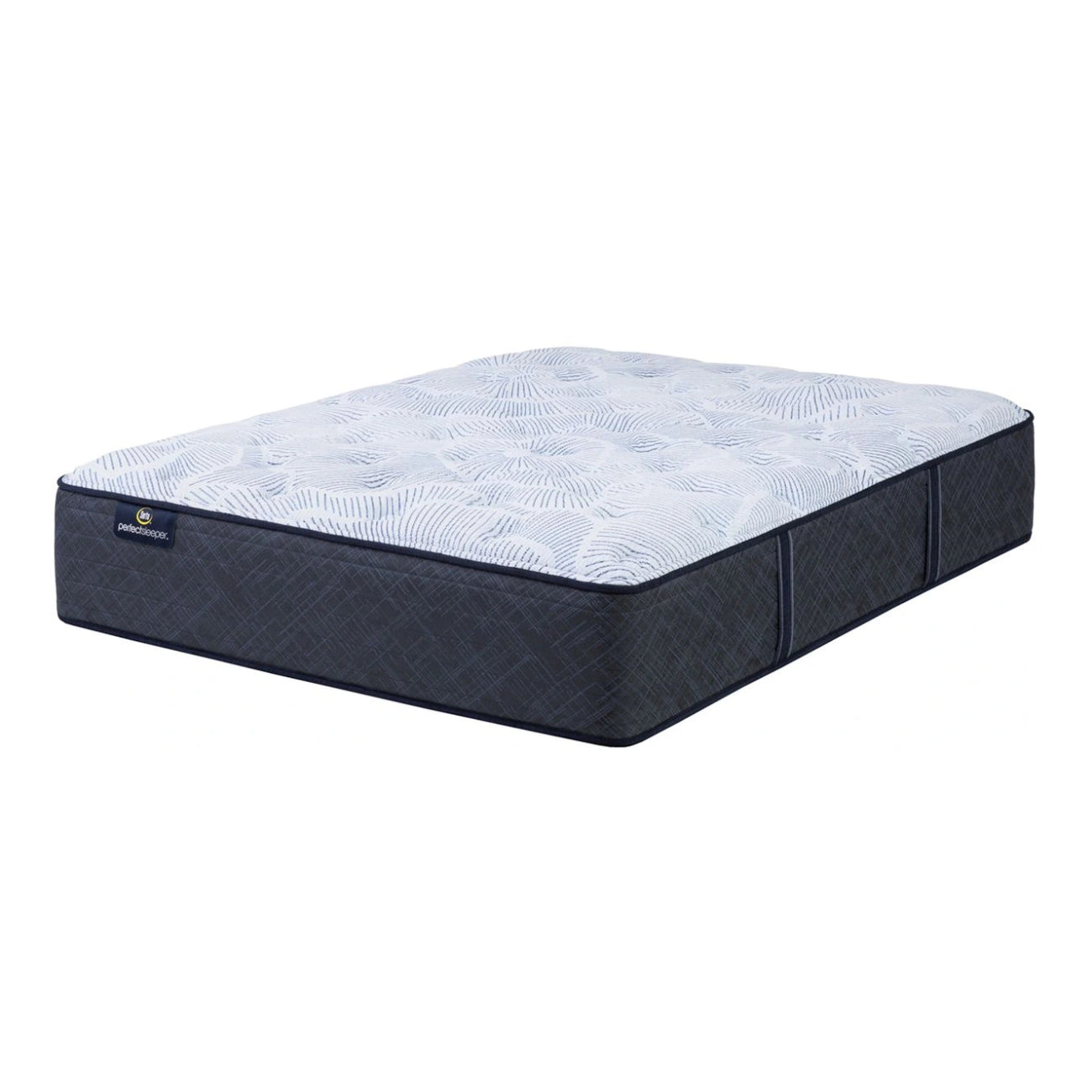 Serta Perfect Sleeper Lagoon Nights Plush King Mattress, Blue/White