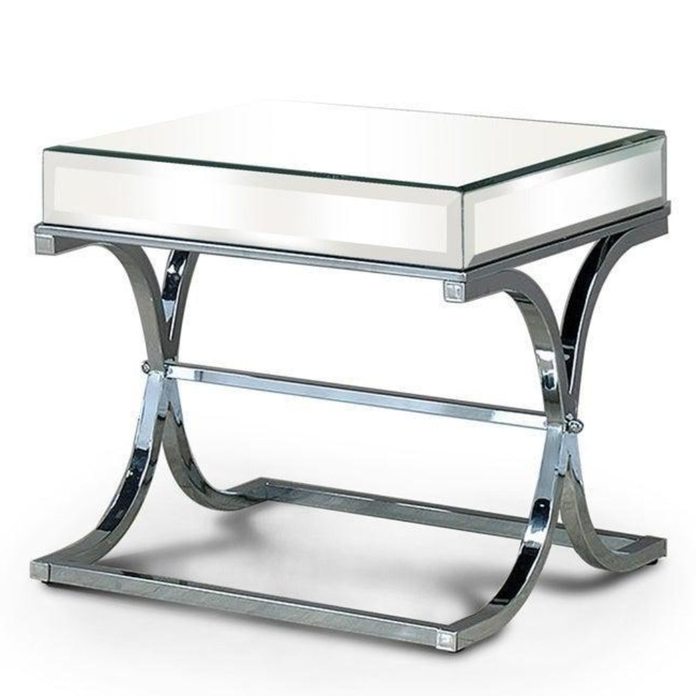 Sundance 23.5" End Table by Furniture of America - Silver
