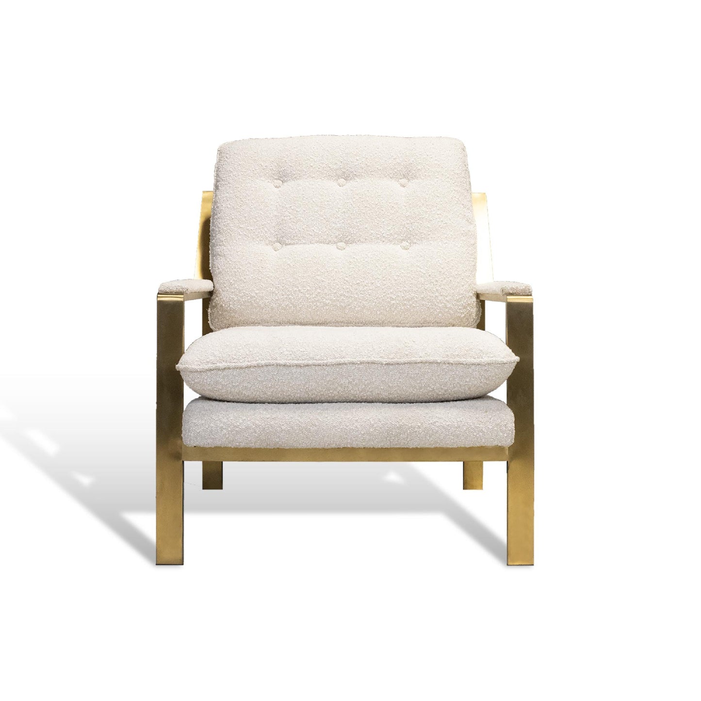 Bayou Boucle 32" Accent Chair by Primitive Collections - Brushed Gold