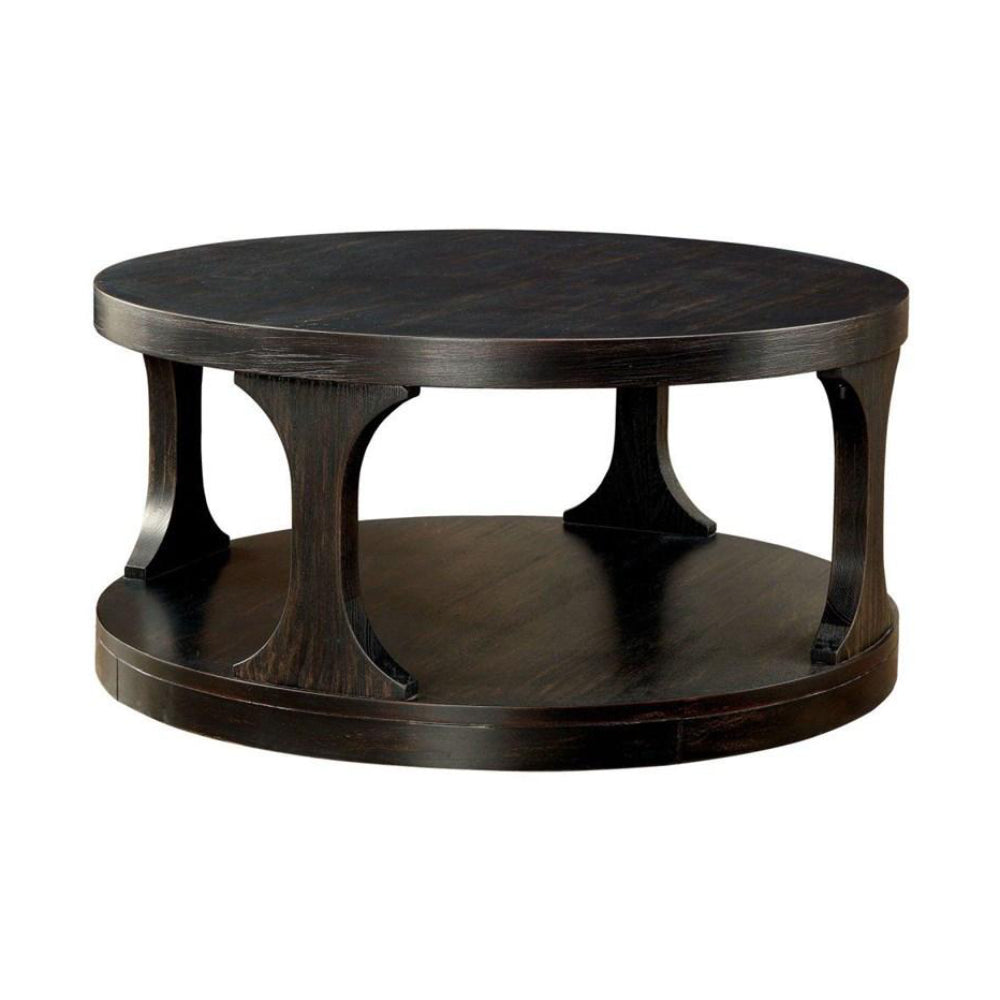 Mesa de centro Carrie de 18" con estante abierto de Furniture of America