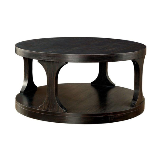 Mesa de centro Carrie de 18" con estante abierto de Furniture of America