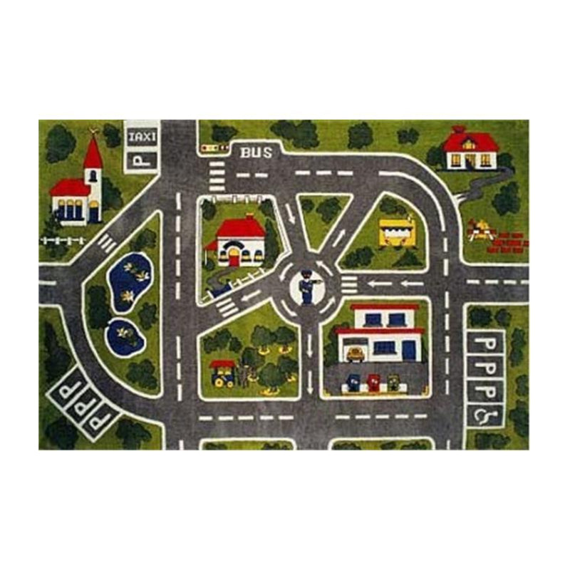 Alfombra de nailon Fun Time Streets de 3' x 5' de LA Rug, multicolor