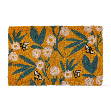 Tag 30" x 18" Bee Floral Coir Mat - Multicolor