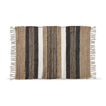 Tag Lowe 2' x 3' Leather Stripe Rug - Multicolor