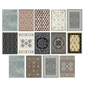 Alfombra decorativa Dahdoul de polipropileno de 1,50 x 2,40 m (colores surtidos)