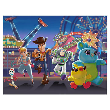 Alfombra de poliamida de 1,20 m x 1,80 m con la frase "Outta Here" de Toy Story de Dahdoul Inc., multicolor
