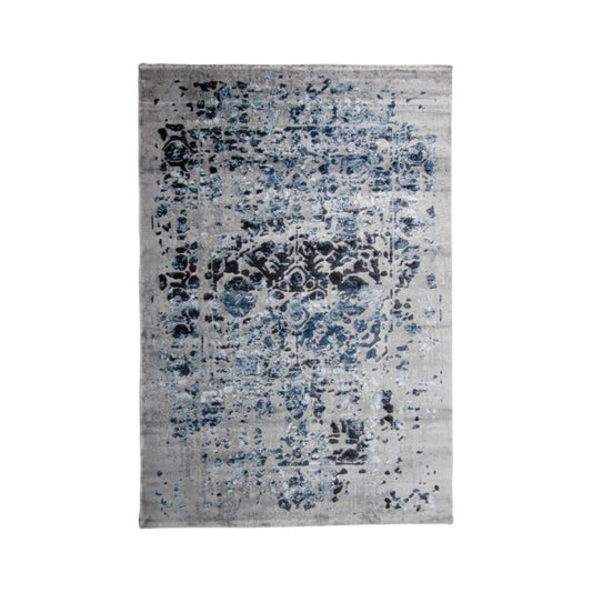 Tufan 5' x 8' Andrea-03 Power Loomed Rectangle Rug in Polypropylene Pile - Blue/Gray