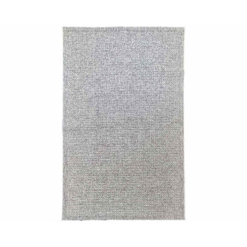 Alfombra rectangular tejida a máquina Element-01 de 4' x 6' de Tufan en polipropileno, color gris oscuro