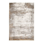 Tufan 5' 3" x 7' 7" Murana-01 Power Loomed Rectangle Rug in Polypropylene - Silver/Beige