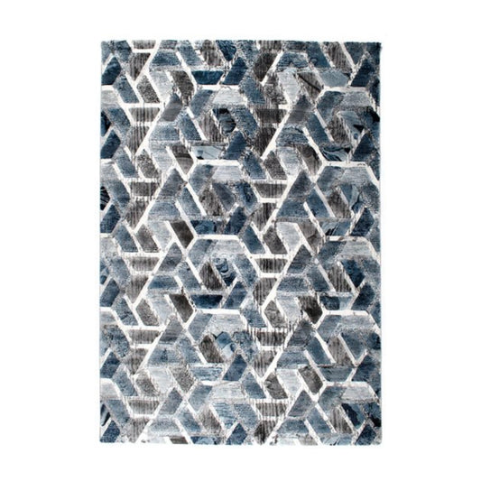 Tufan Renata 5' x 8' Polypropylene Rug - Gray/Blue