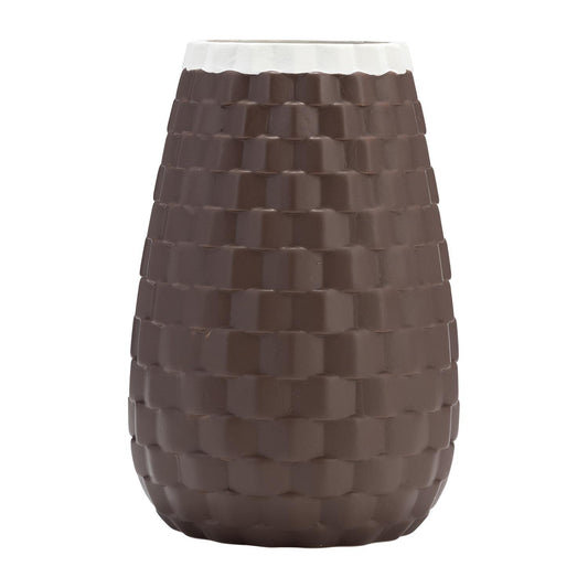 Sagebrook Home Contemporary 9" Textured Ceramic Vase - Java