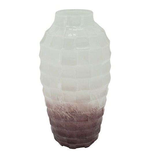 Sagebrook Home Contemporary 16" 2-Tone Glass Vase - Blush