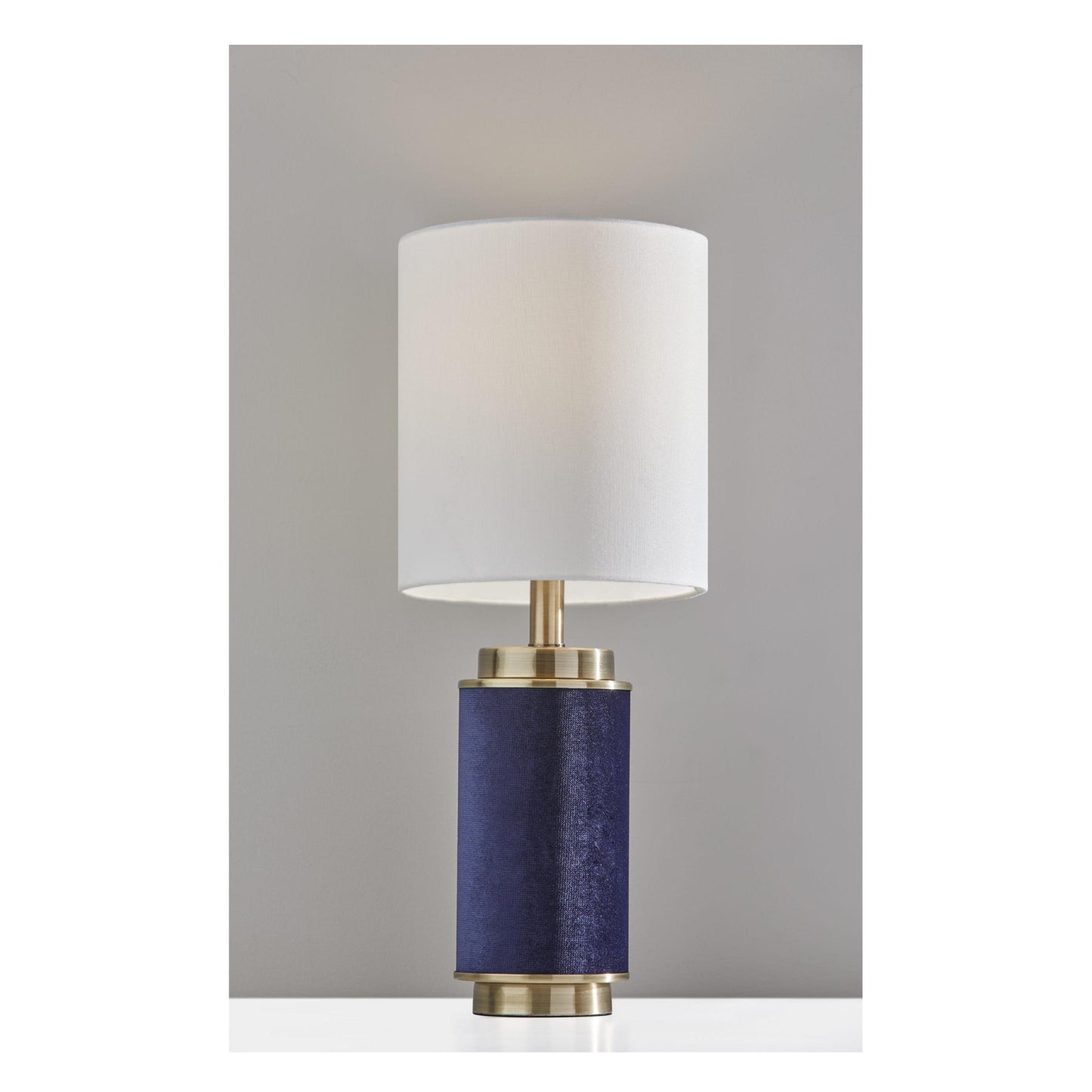 Adesso Marsha 22" Table Lamp - Antique Brass/Blue