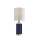 Adesso Marsha 22" Table Lamp - Antique Brass/Blue