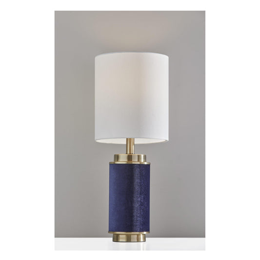 Adesso Marsha 22" Table Lamp - Antique Brass/Blue