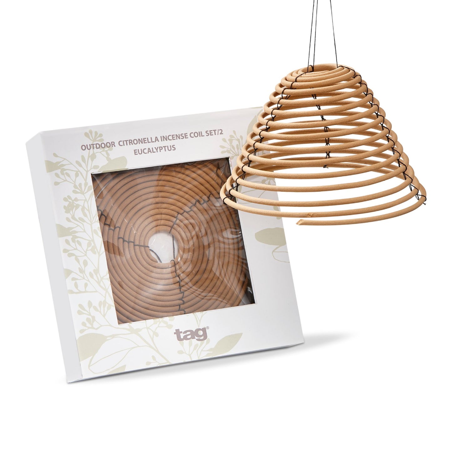 Tag Eucalyptus & Citro Coil (Set of 2) - Natural