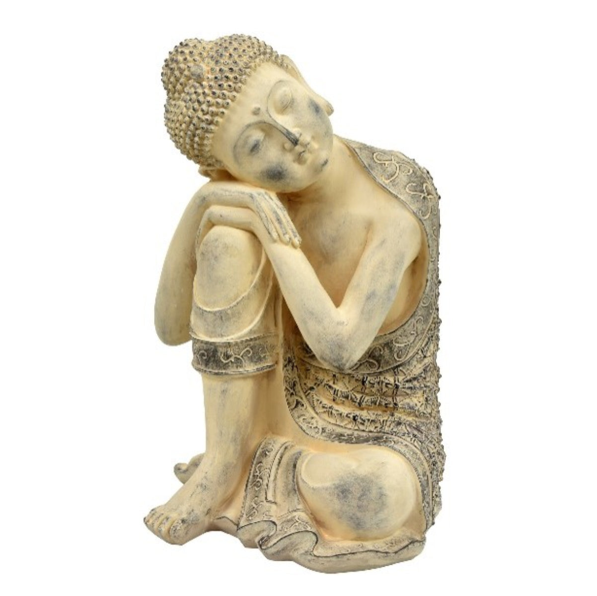 Three Hands 13.75" Buddha Sculpture - Beige