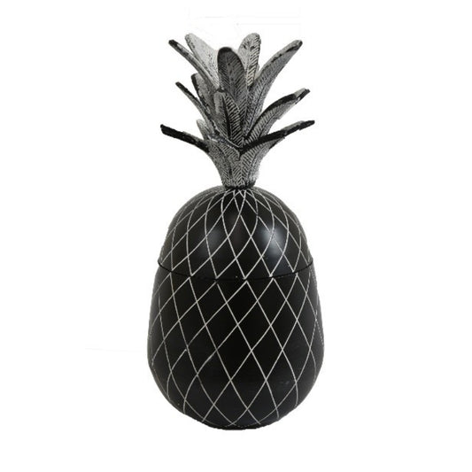 Three Hands 14.50" Pineapple Jar - Black