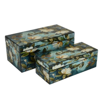 Three Hands Floral Decorative Storage Box Set - Multicolor