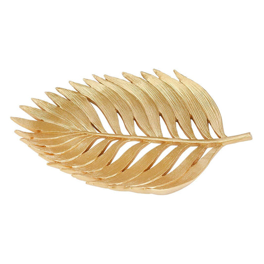 Sagebrook Home 12" Polyresin Palm Leaf Decoration - Gold