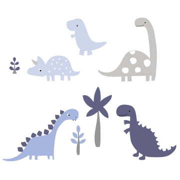 Bedtime Originals Roar Dinosaur Wall Decals - Blue/Gray