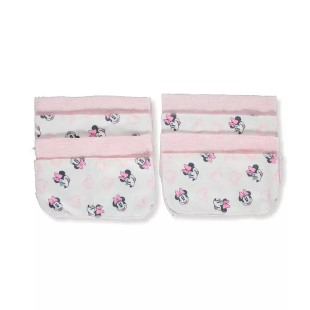 Disney Minnie Mouse Washcloth Set (Pack of 8) - Light Pink