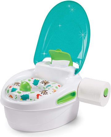 Inodoro de entrenamiento para ir al baño 3 en 1 paso a paso de Summer Infant - Verde azulado