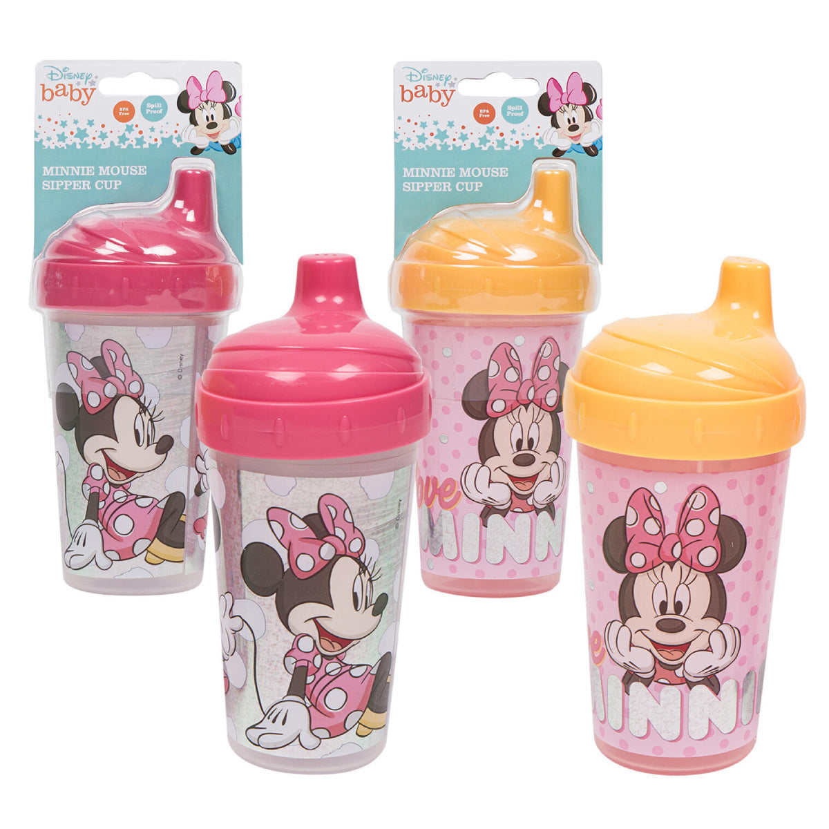 Disney 77907 Minnie Mouse Sippy Cups - Assorted Colors