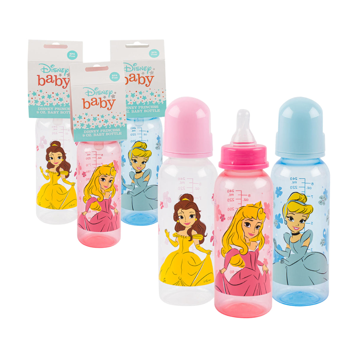 Disney 96203 9 oz Princess Baby Bottle - Assorted Colors