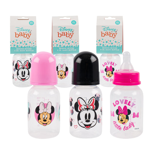 Disney 96205 5 oz Minnie Mouse Baby Bottle - Assorted Colors