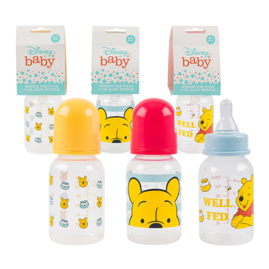 Disney 96205 5 oz Winnie The Pooh Baby Bottle - Assorted Colors