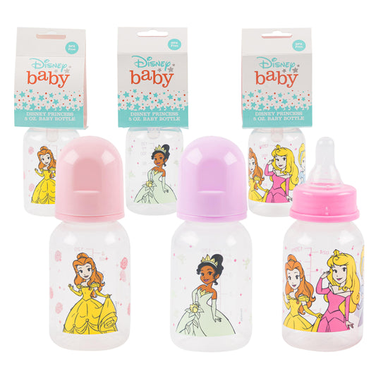 Biberón Disney 96205 de 5 oz con diseño de princesas, colores surtidos