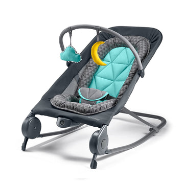 Summer Infant 2-in-1 Bouncer and Rocker Duo with Removable Toys - Gray/Teal