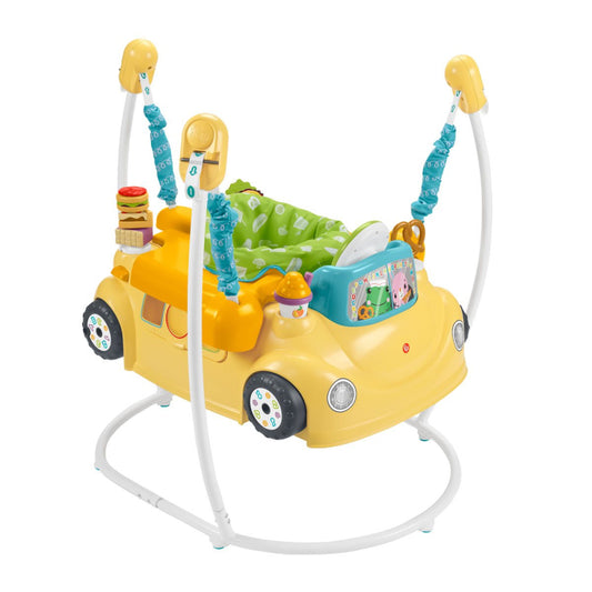 Centro de actividades para bebés 2 en 1 con luces y música y escenarios inteligentes, Jumperoo, de Fisher-Price, multicolor