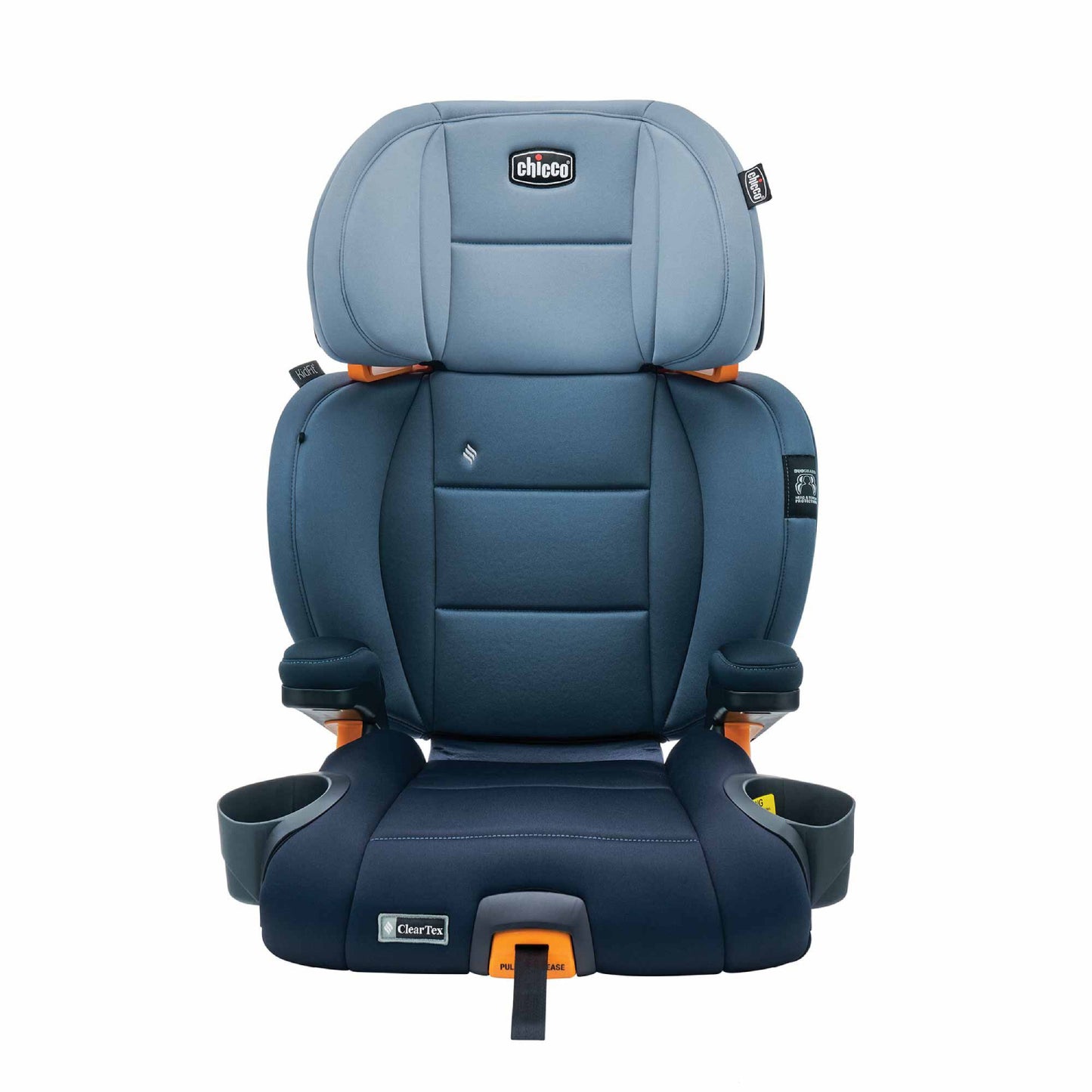 Asiento elevador para automóvil Chicco KidFit ClearTex Plus 2 en 1 con posicionamiento de cinturón - Reef